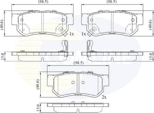 Comline CBP3935 - Гальмівні колодки, дискові гальма autozip.com.ua