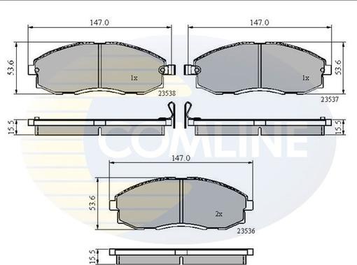 Comline CBP3481 - Гальмівні колодки, дискові гальма autozip.com.ua