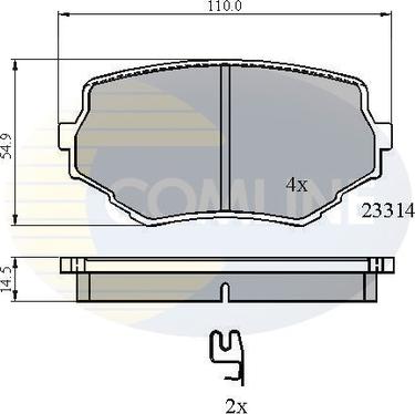 Comline CBP3475 - Гальмівні колодки, дискові гальма autozip.com.ua