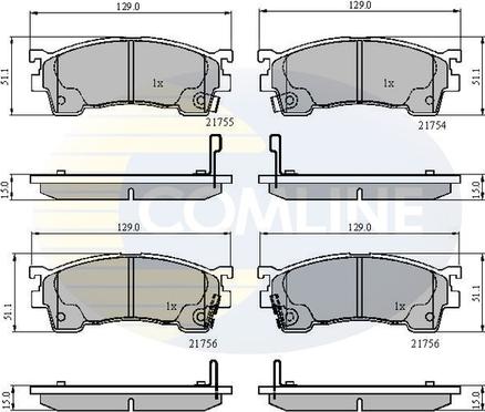 Comline CBP3510 - Гальмівні колодки, дискові гальма autozip.com.ua