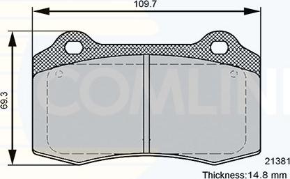 Comline CBP36089 - Гальмівні колодки, дискові гальма autozip.com.ua