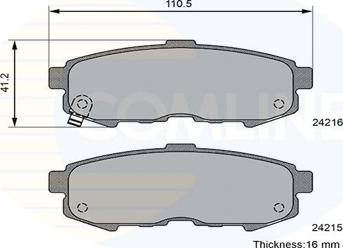 Comline CBP36088 - Гальмівні колодки, дискові гальма autozip.com.ua