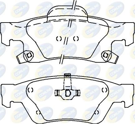 Comline CBP36076 - Гальмівні колодки, дискові гальма autozip.com.ua