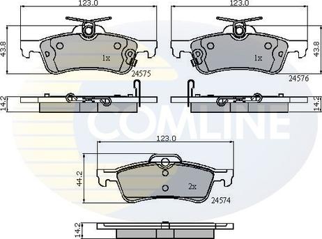 Comline CBP31657 - Гальмівні колодки, дискові гальма autozip.com.ua