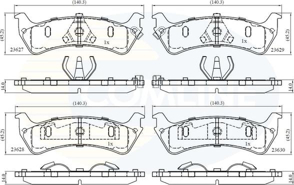 Comline CBP31015 - Гальмівні колодки, дискові гальма autozip.com.ua