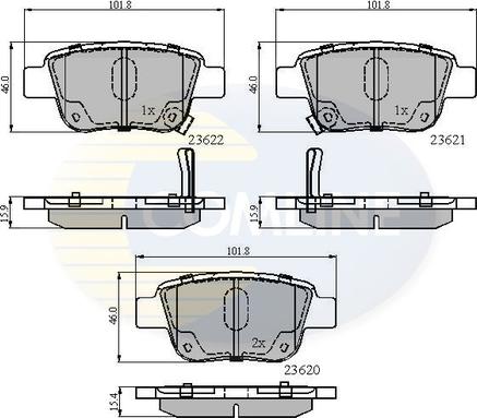 Comline CBP31141 - Гальмівні колодки, дискові гальма autozip.com.ua