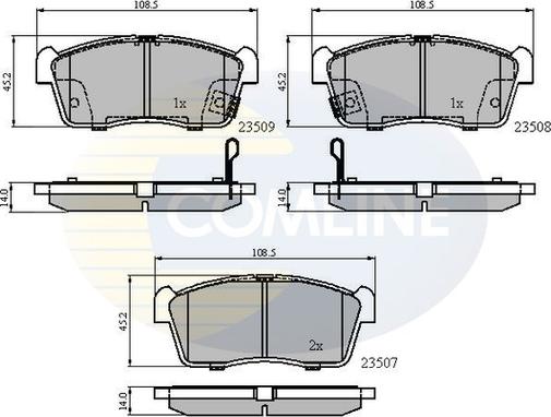 Comline CBP31113 - Гальмівні колодки, дискові гальма autozip.com.ua