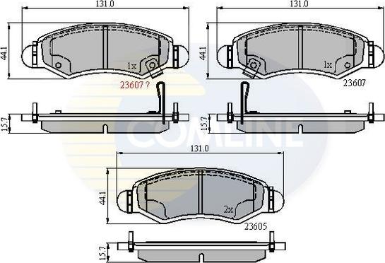 Comline CBP31297 - Гальмівні колодки, дискові гальма autozip.com.ua