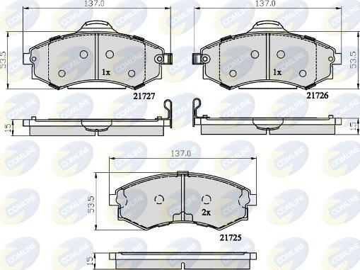 Comline CBP31741 - Гальмівні колодки, дискові гальма autozip.com.ua