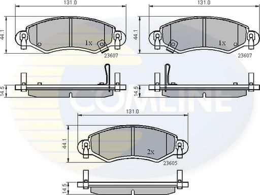 Comline CBP3893 - Гальмівні колодки, дискові гальма autozip.com.ua