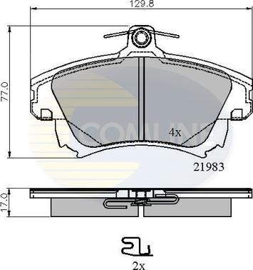 Comline CBP3813 - Гальмівні колодки, дискові гальма autozip.com.ua