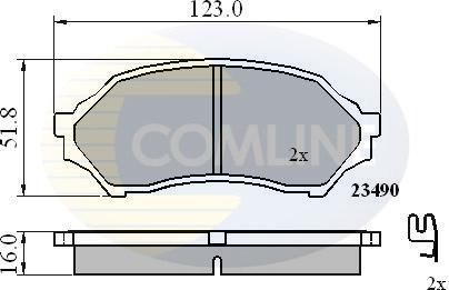 Comline CBP3817 - Гальмівні колодки, дискові гальма autozip.com.ua