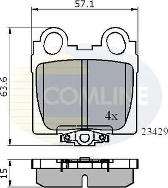 Comline CBP3836 - Гальмівні колодки, дискові гальма autozip.com.ua