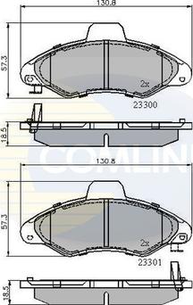 Comline CBP3393 - Гальмівні колодки, дискові гальма autozip.com.ua