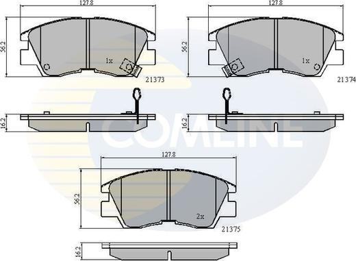 Comline CBP3295 - Гальмівні колодки, дискові гальма autozip.com.ua