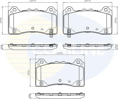 Comline CBP32424 - Гальмівні колодки, дискові гальма autozip.com.ua