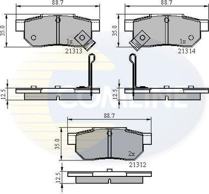 Comline CBP3242 - Гальмівні колодки, дискові гальма autozip.com.ua