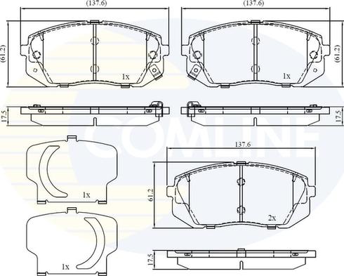 Comline CBP32529 - Гальмівні колодки, дискові гальма autozip.com.ua