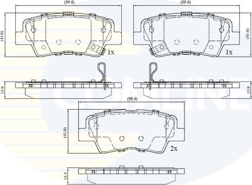 Comline CBP32694 - Гальмівні колодки, дискові гальма autozip.com.ua