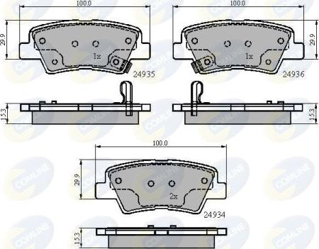 Comline CBP32023 - Гальмівні колодки, дискові гальма autozip.com.ua