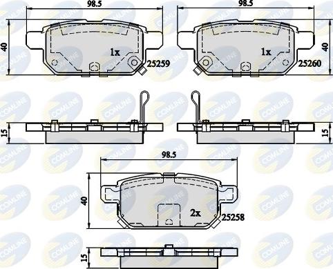 Comline CBP32128 - Гальмівні колодки, дискові гальма autozip.com.ua