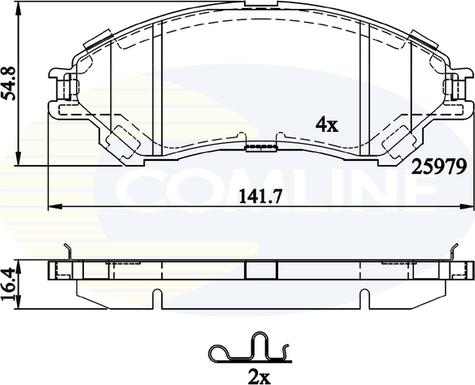 Comline CBP32314 - Гальмівні колодки, дискові гальма autozip.com.ua