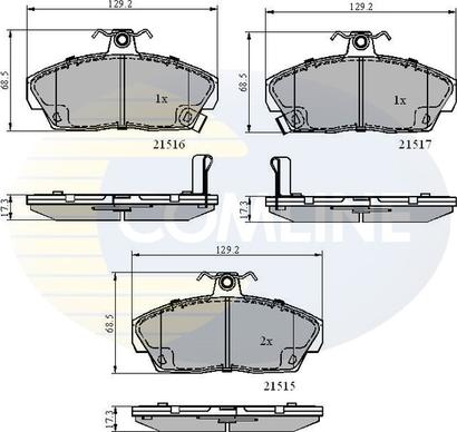 Comline CBP3232 - Гальмівні колодки, дискові гальма autozip.com.ua