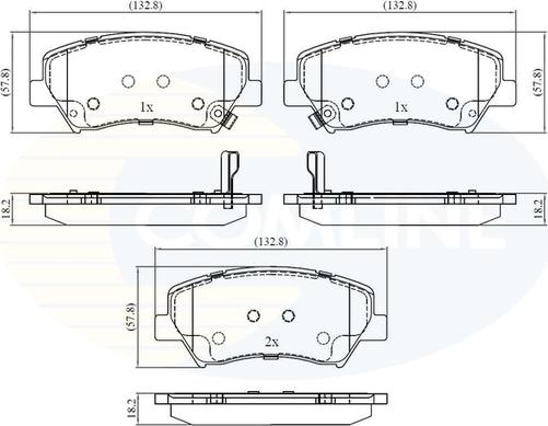 Comline CBP32379 - Гальмівні колодки, дискові гальма autozip.com.ua