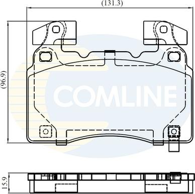 Comline CBP32372 - Гальмівні колодки, дискові гальма autozip.com.ua