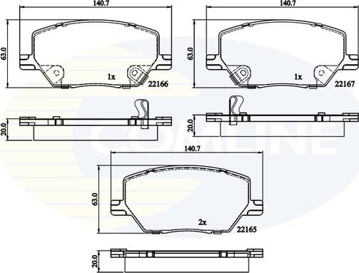 Comline CBP32294 - Гальмівні колодки, дискові гальма autozip.com.ua