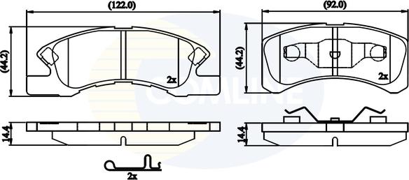 Comline CBP32249 - Гальмівні колодки, дискові гальма autozip.com.ua