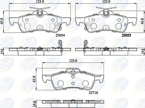 Comline CBP32204 - Гальмівні колодки, дискові гальма autozip.com.ua