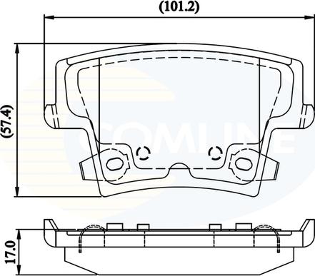 Comline CBP32216 - Гальмівні колодки, дискові гальма autozip.com.ua