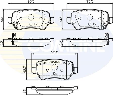 Comline CBP32239 - Гальмівні колодки, дискові гальма autozip.com.ua