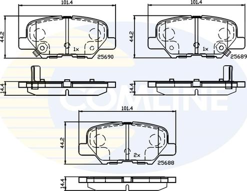 Comline CBP32238 - Гальмівні колодки, дискові гальма autozip.com.ua