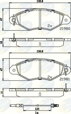 Comline CBP2485 - Гальмівні колодки, дискові гальма autozip.com.ua