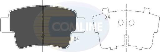 Comline CBP26012 - Гальмівні колодки, дискові гальма autozip.com.ua
