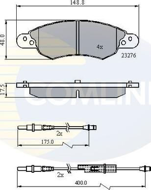 Comline CBP21119 - Гальмівні колодки, дискові гальма autozip.com.ua