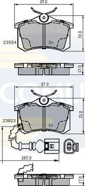 Comline CBP2797 - Гальмівні колодки, дискові гальма autozip.com.ua