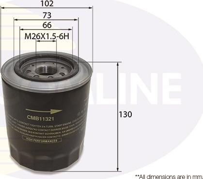 Comline CMB11321 - Масляний фільтр autozip.com.ua