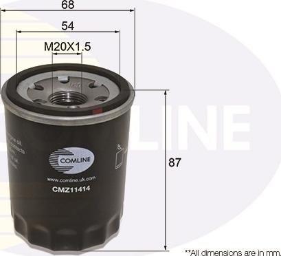 Comline CMZ11414 - Масляний фільтр autozip.com.ua