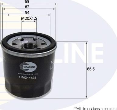 Comline CMZ11431 - Масляний фільтр autozip.com.ua