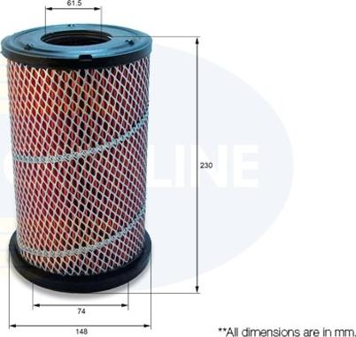 Comline CNS12249 - Повітряний фільтр autozip.com.ua