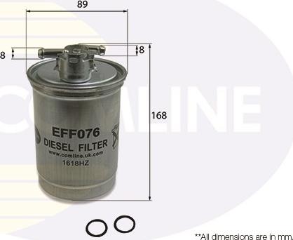 Comline EFF076 - Паливний фільтр autozip.com.ua