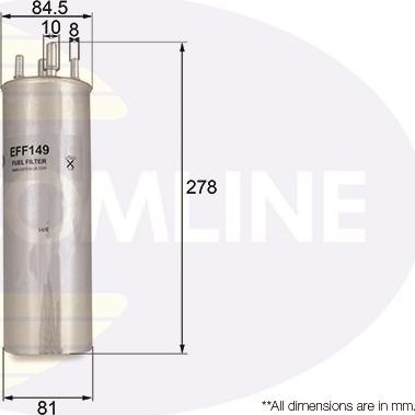 Comline EFF149 - Паливний фільтр autozip.com.ua