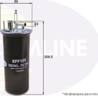 Comline EFF155 - Паливний фільтр autozip.com.ua