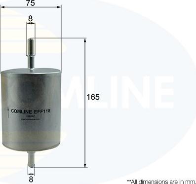 Comline EFF118 - Паливний фільтр autozip.com.ua