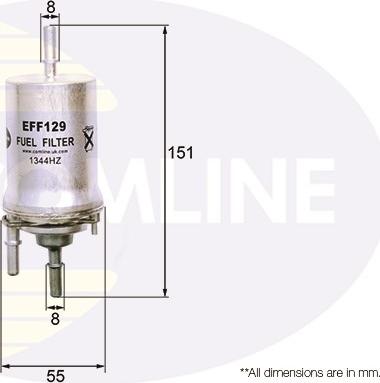 Comline EFF129 - Паливний фільтр autozip.com.ua