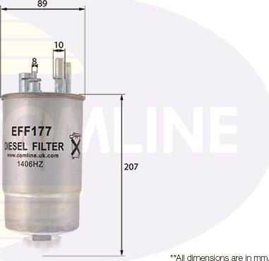 Comline EFF177 - Паливний фільтр autozip.com.ua