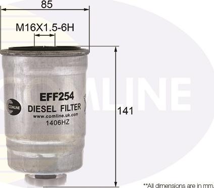Comline EFF254 - Паливний фільтр autozip.com.ua